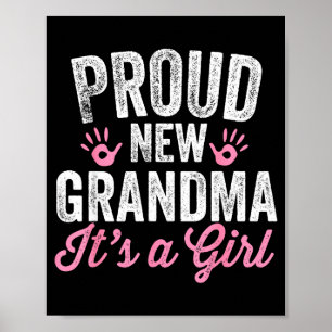 Póster Orgullosa Nueva Abuela Es Una Niña Madre Pronto Se