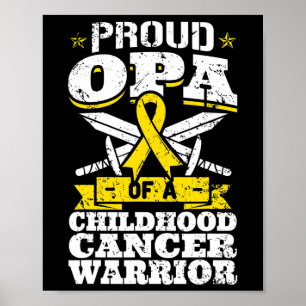 Póster Orgullosa Opinión De Un Guerrero Del Cáncer Infant