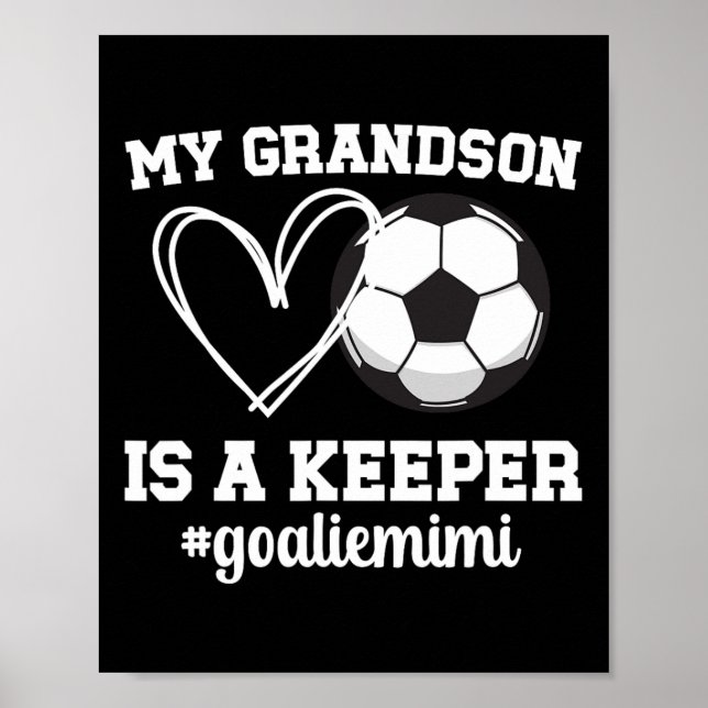 Póster Orgullosa portera de fútbol Mimi de un portero de  (Frente)