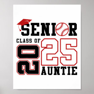 Póster Orgullosa Tía De Una Graduación Bysebyll Senior 20