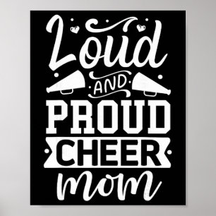 Póster Orgullosa y Fuerte Animadora Mama Animadora