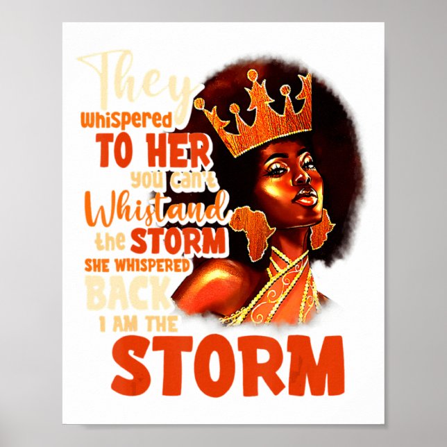 Póster Orgullosas damas negras afroamericanas historia ne (Frente)