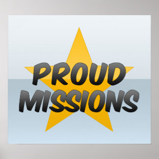 Póster Orgullosas misiones