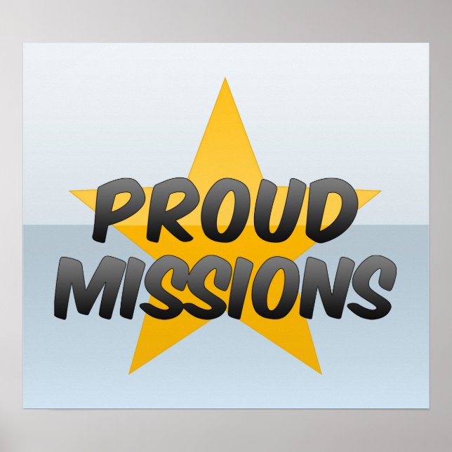 Póster Orgullosas misiones (Frente)