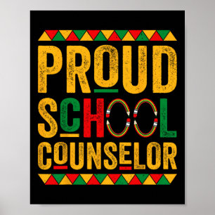 Póster Orgulloso consejero escolar - Mes de la historia n