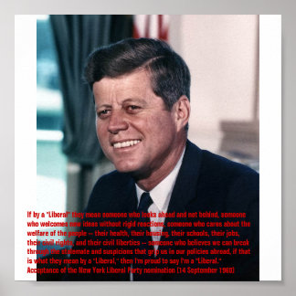 Póster Orgulloso de ser "liberal"