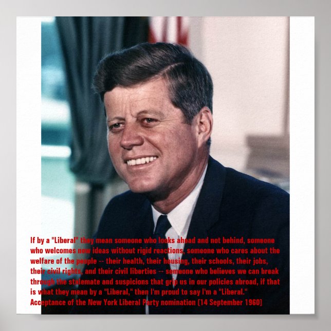 Póster Orgulloso de ser "liberal" (Frente)