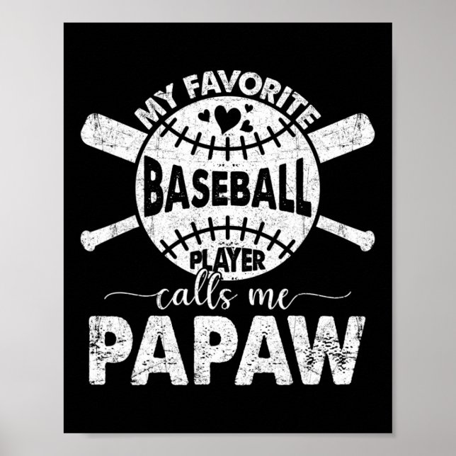 Póster Orgulloso De Ser Llamado Papaw Mi Vendedor Favorit (Frente)