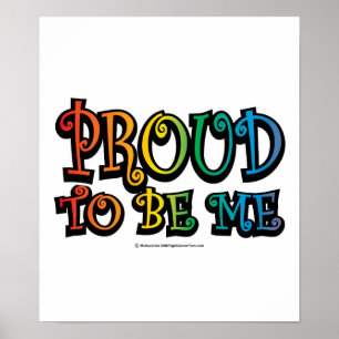 Póster Orgulloso De Ser Yo LGBT