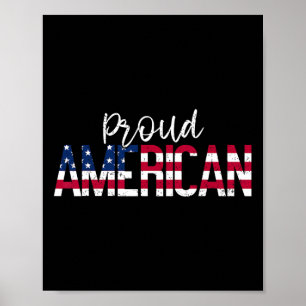 Póster Orgulloso Día De La Independencia Estadounidense 4