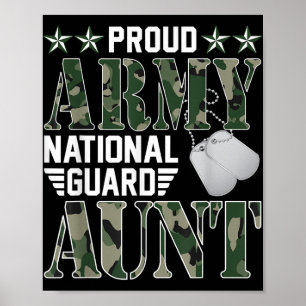 Póster Orgulloso Ejército Guardia Nacional Tía Vecina Mil