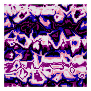 Póster Orgulloso Funky Boho Retro Mármol Rayas Genderflui