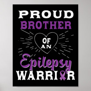 Póster Orgulloso Hermano De Una Epilepsia De Conciencia D