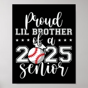 Póster Orgulloso Hermano Lil De Una Graduación Superior D