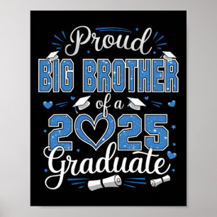 Póster Orgulloso Hermano Mayor De Un Cl De Graduado 2025 