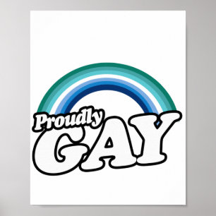 Póster Orgulloso Hombre Gay