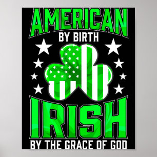 Póster Orgulloso irlandés divertido Día de San Patricio V
