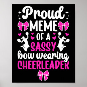 Póster Orgulloso Meme De Un Meme De Porrista Abuela Cheer