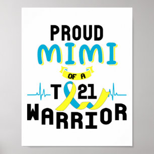 Póster Orgulloso Mimi De Los Awarenes Del Síndrome De War