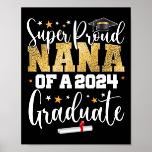 Póster Orgulloso Nana 2024 Graduate Senior Graduation Col