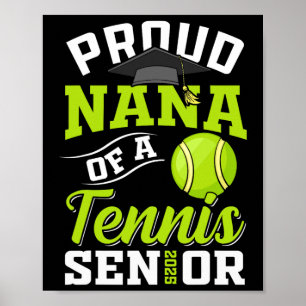 Póster Orgulloso Nana De Un Típico Superior De Tenis De G