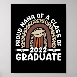 Póster Orgulloso Nana De Una Clase De Leopardo De Graduad
