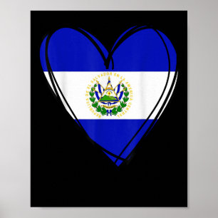 Póster Orgulloso Niño Salvadoreño Mi Hola El Salvador Ban
