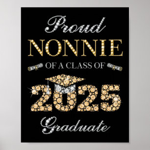 Póster Orgulloso Nonnie De Un Graduado De Cl De 2025