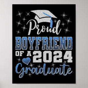 Póster Orgulloso Novio De 2024 Graduado Awesome Family Sc