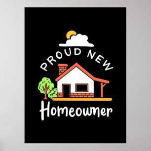 Póster Orgulloso nuevo propietario