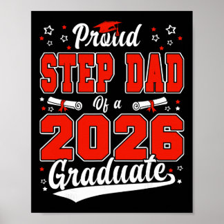 Póster Orgulloso Padrastro De Un Graduado De La Cl De 202
