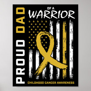 Póster Orgulloso padre de oro para hombres Conciencia del