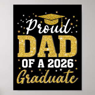 Póster Orgulloso padre de un graduado de la promoción de