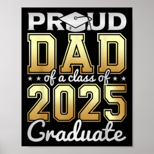 Póster Orgulloso Padre De Un Licenciado De 2025