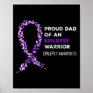 Póster Orgulloso Papá De La Epilepsia De La Epilepsia De 