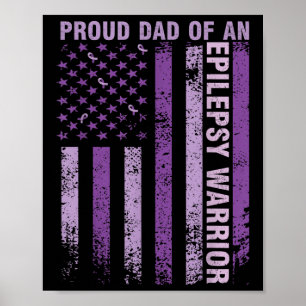 Póster Orgulloso Papá De La Epilepsia De La Epilepsia De 