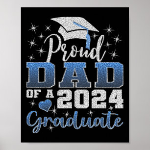 Póster Orgulloso Papá De La Escuela Superior De Posgrado