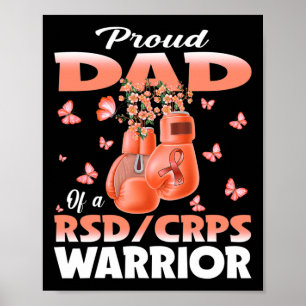 Póster Orgulloso Papá De Un Guerrero De Rsd Boxing De Con