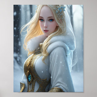Póster Orgulloso partidario de los días de nieve