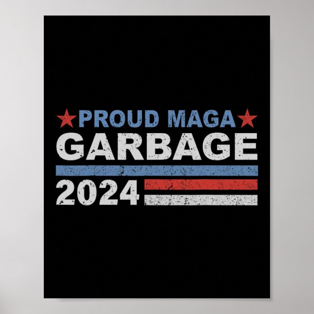 Póster Orgulloso partidario de Trump (Frente)