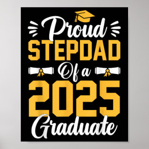 Póster Orgulloso Paso Papá De Un Cl De 2025 Graduado Seni