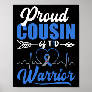 Póster Orgulloso Primo De Guerrero De T1d Diabetes Sensib