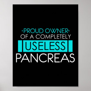 Póster Orgulloso Propietario de una inútil pancreatitis d