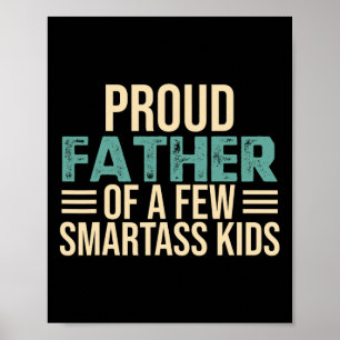 Póster Orgulloso Regalo del Día Del Padre De Unos Pocos N