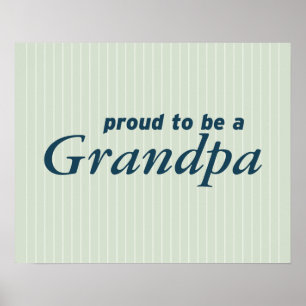 Póster ¡Orgulloso ser un abuelo!