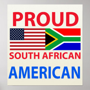 Póster Orgulloso sudafricano