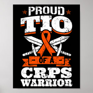 Póster Orgulloso Tío De Un Guerrero De Crps Rsd Cinta De