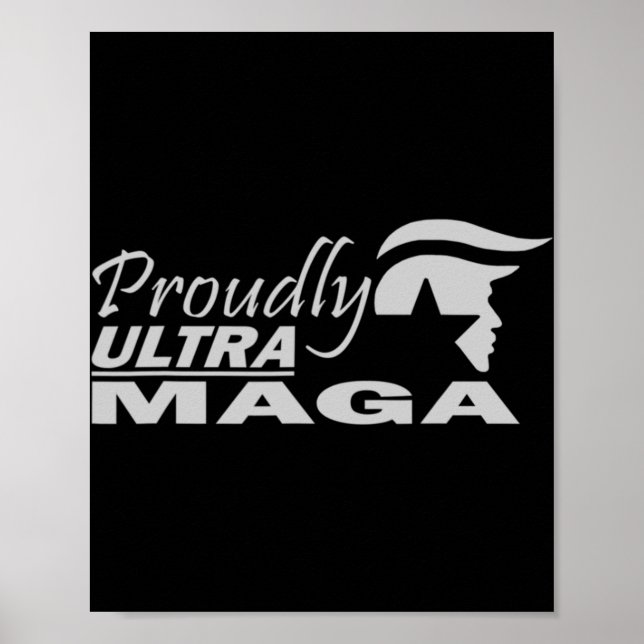 Póster Orgulloso Ultra Maga Trump Anti Joe Biden Ultra Ma (Frente)