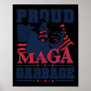 Póster Orgulloso voto basura Trump 2024