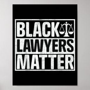 Póster Orgullosos abogados negros Mes de la Historia Afri